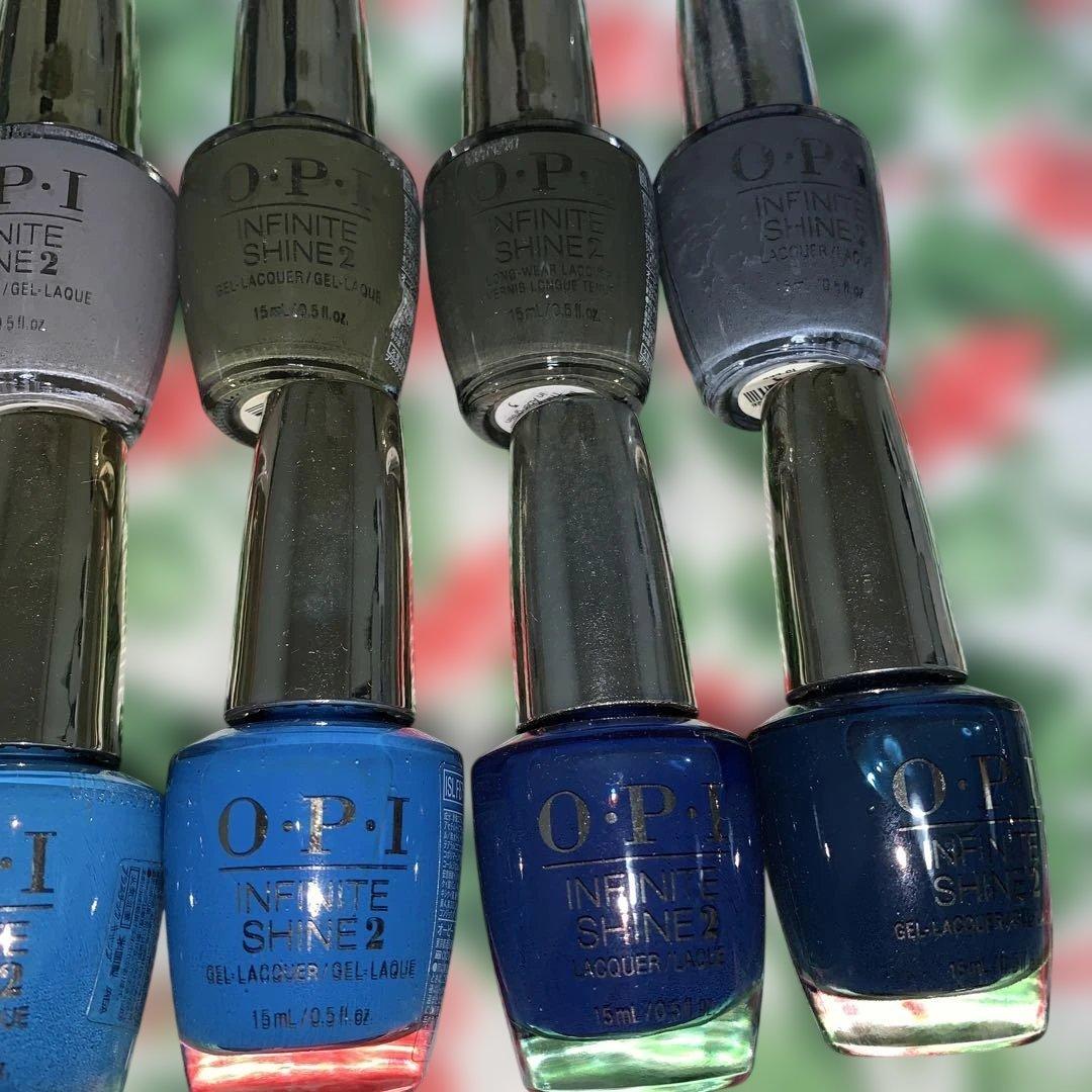 OPI インフィニットシャイン　ダークカラー系セット