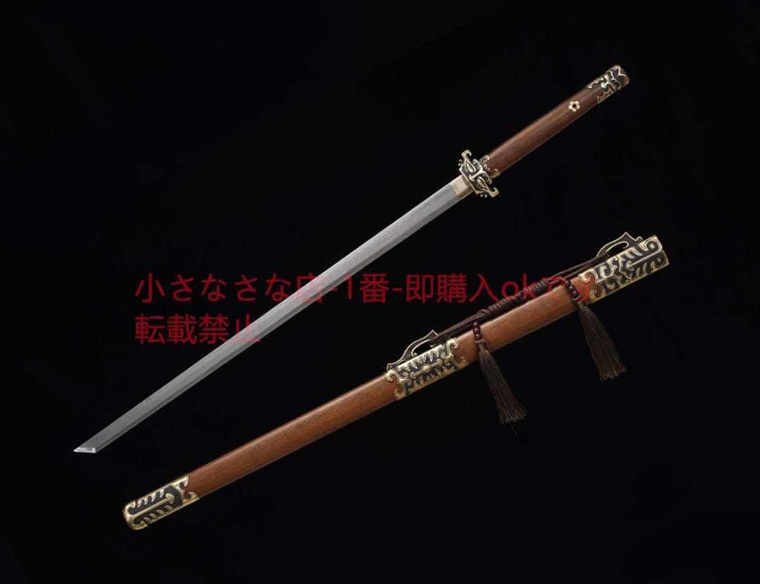 天影唐横刀百錬模様鋼 古兵器 武具 刀装具 日本刀 模造刀 居合刀