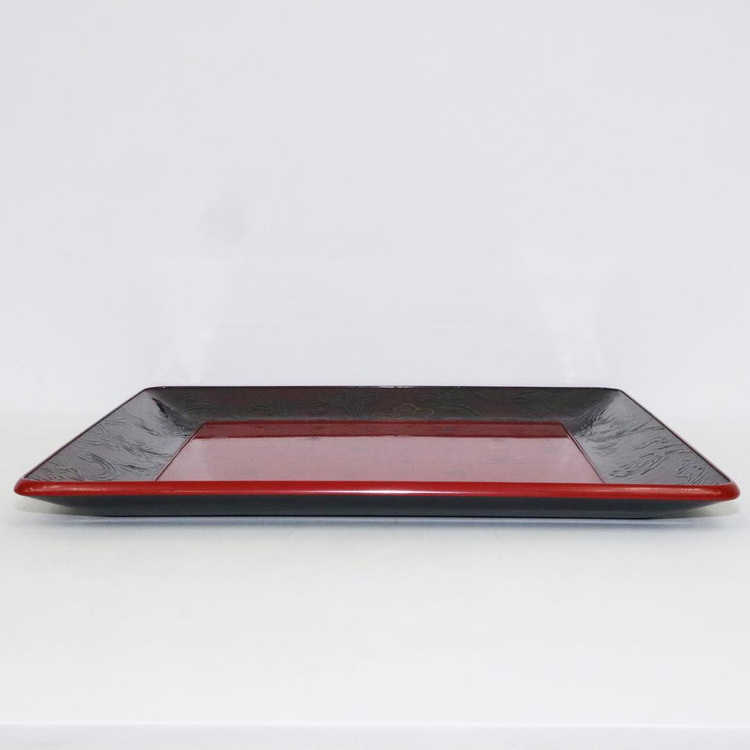 高岡漆器　勇助塗 石井祐介 造　お盆　5客　共箱