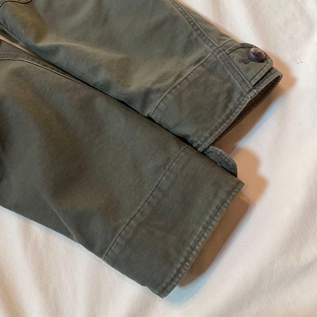 Vm ヴーム ミリタリーモッズコート 中綿ライナー付き カーキ フード 4