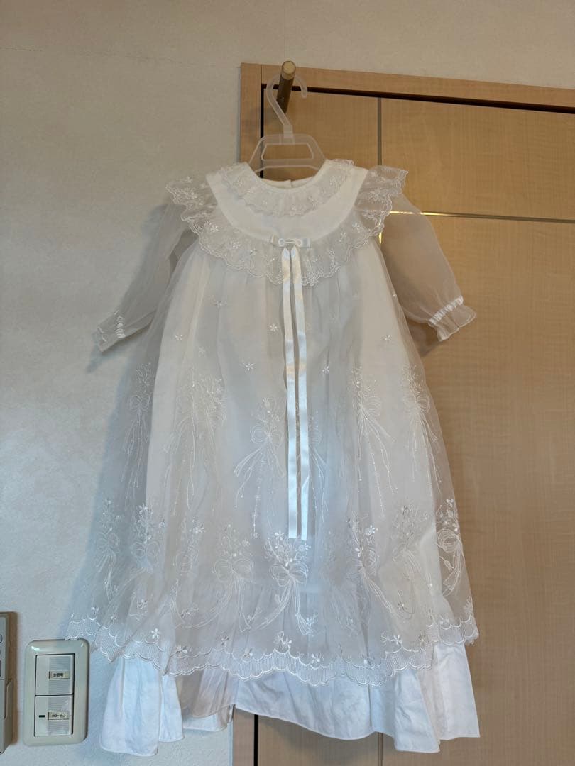 familiar ベビードレス 帽子付き