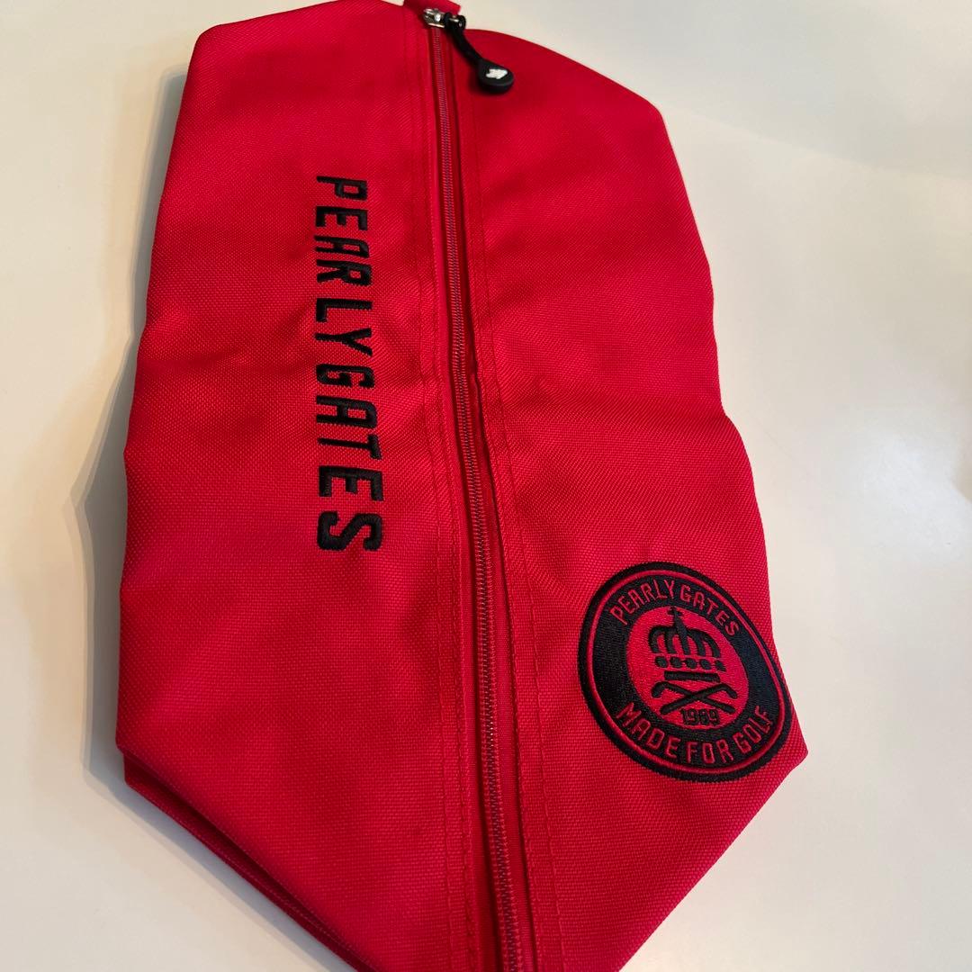 PEARLY GATES シューズケース 赤色