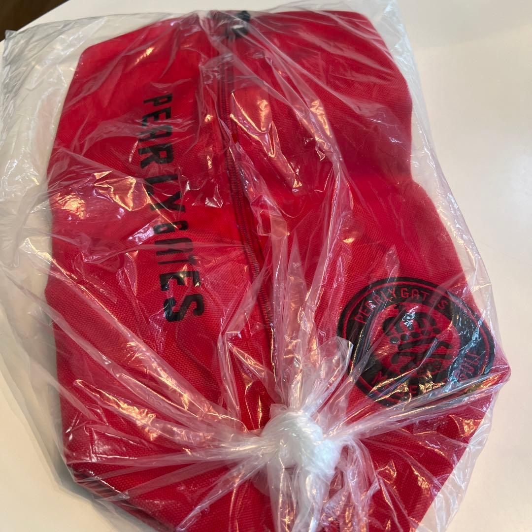 PEARLY GATES シューズケース 赤色