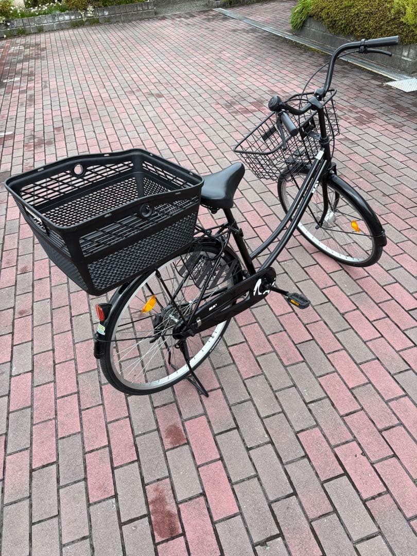 大型前籠付き、黒シティーサイクル(26㌅)関西圏なら？個人配達致します。(実費)