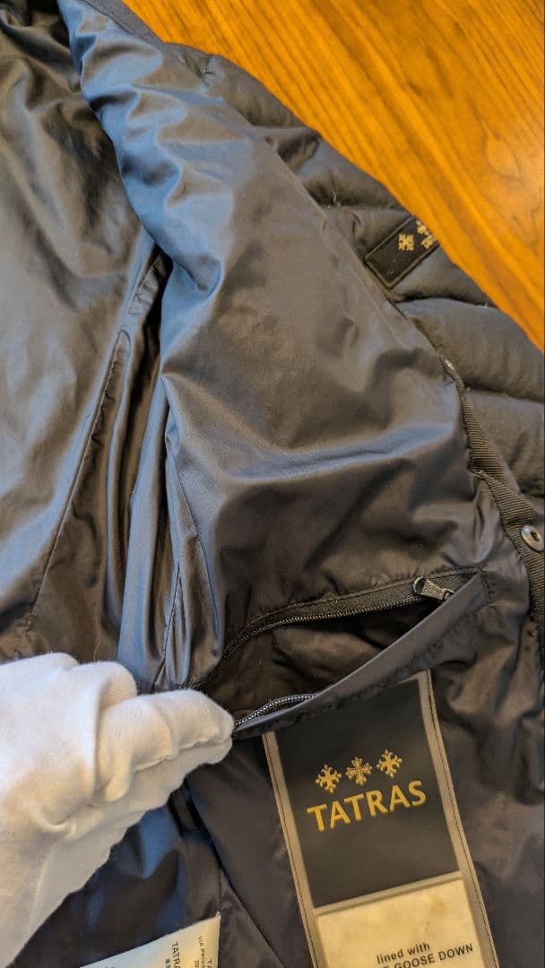 【TATRAS】カーキ モッズコート（ダウンライナー付き）