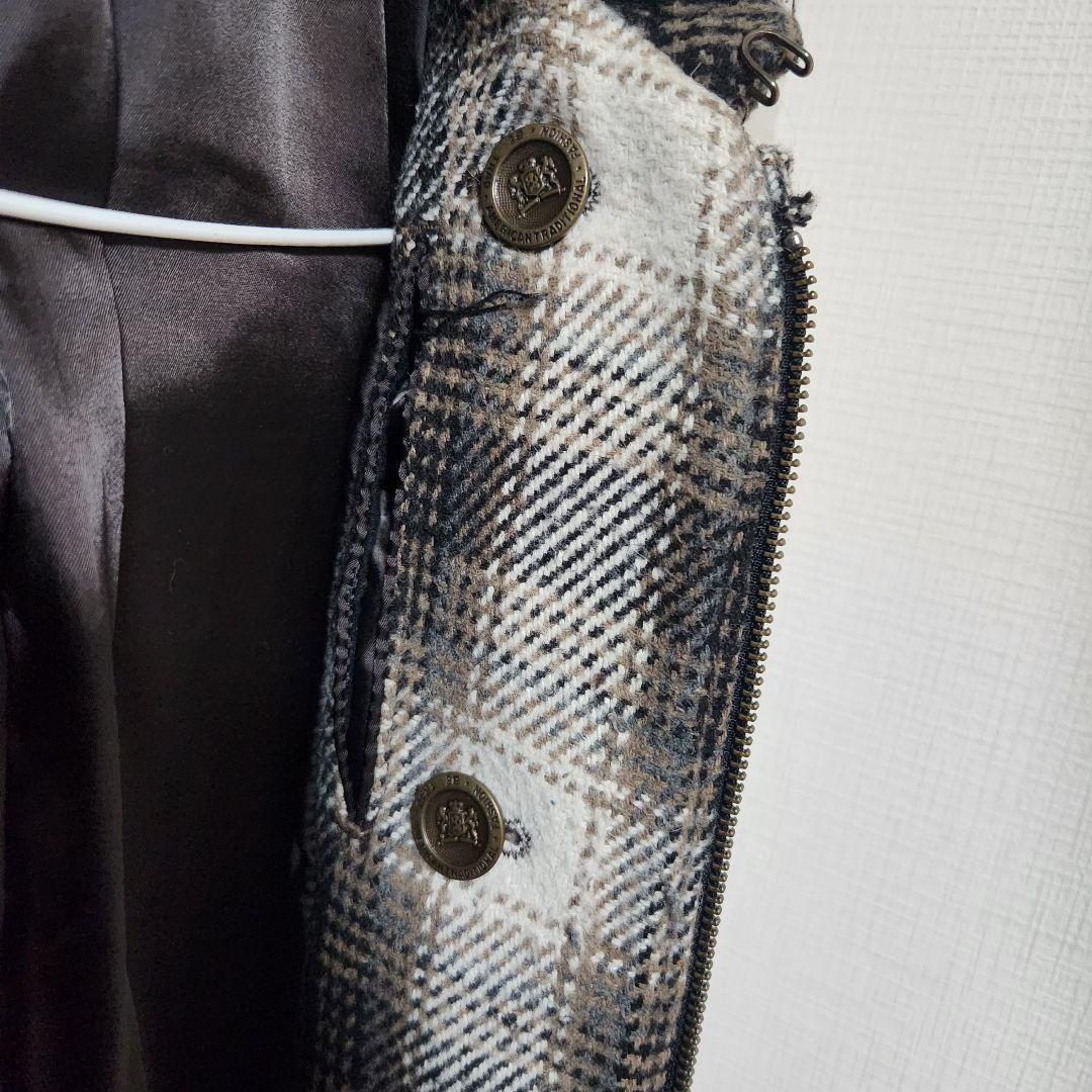 y2k PPFM ナポレオンジャケット チェック柄