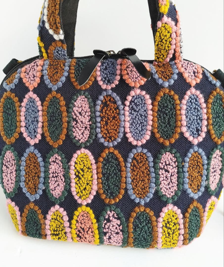 ラスト1点 ミナペルホネン 超レア ピンクミッスク ミニサイズファスナーバッグ①