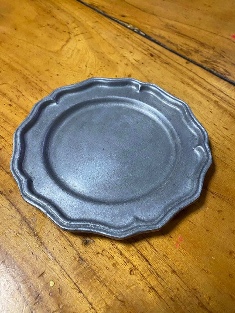 Bon Chef ピューター皿　花リム