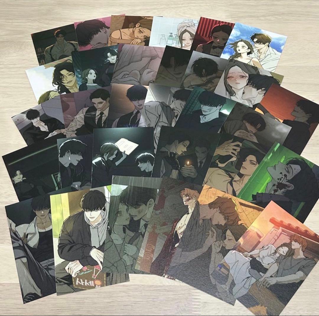 枯れた花に涙を ポストカード イラストカード ハガキ 韓国グッズ カード