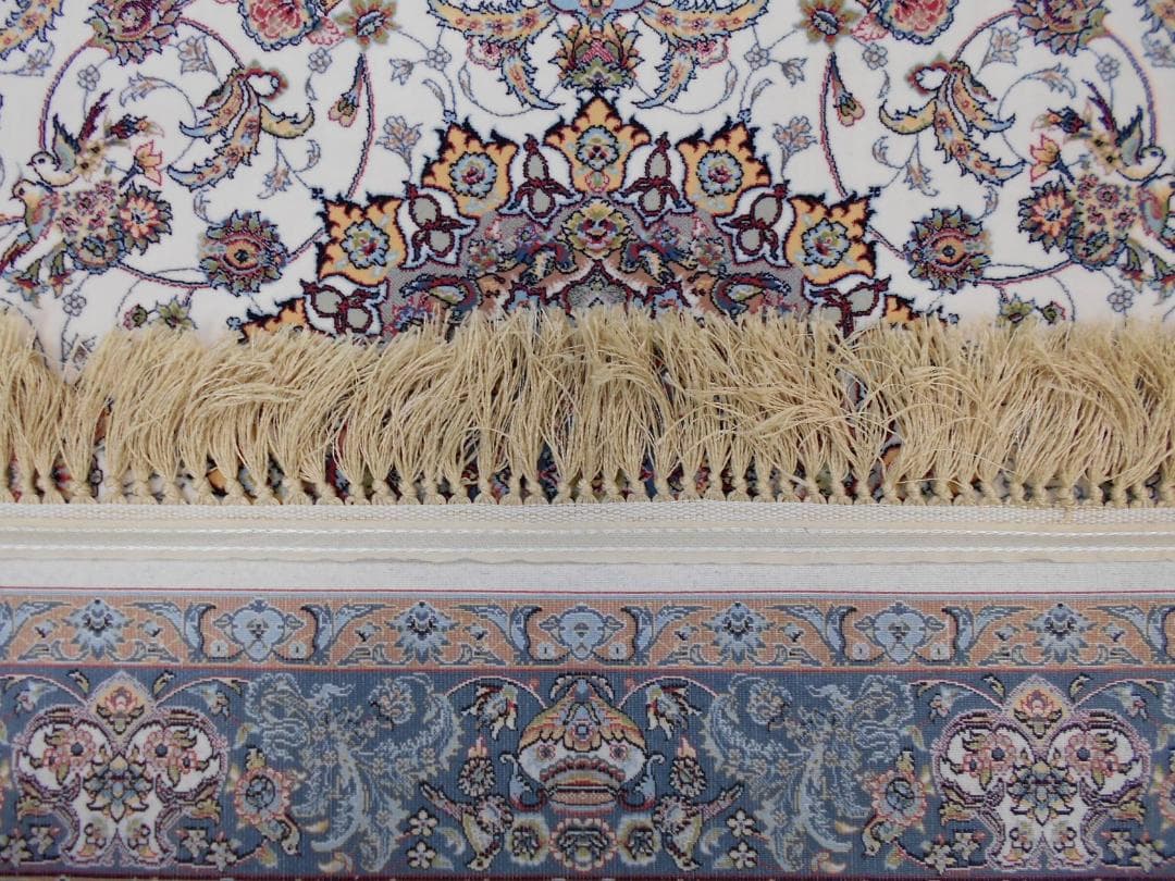 可愛い！小鳥柄！本場イラン産、高密度織 絨毯！150×225cm‐201561