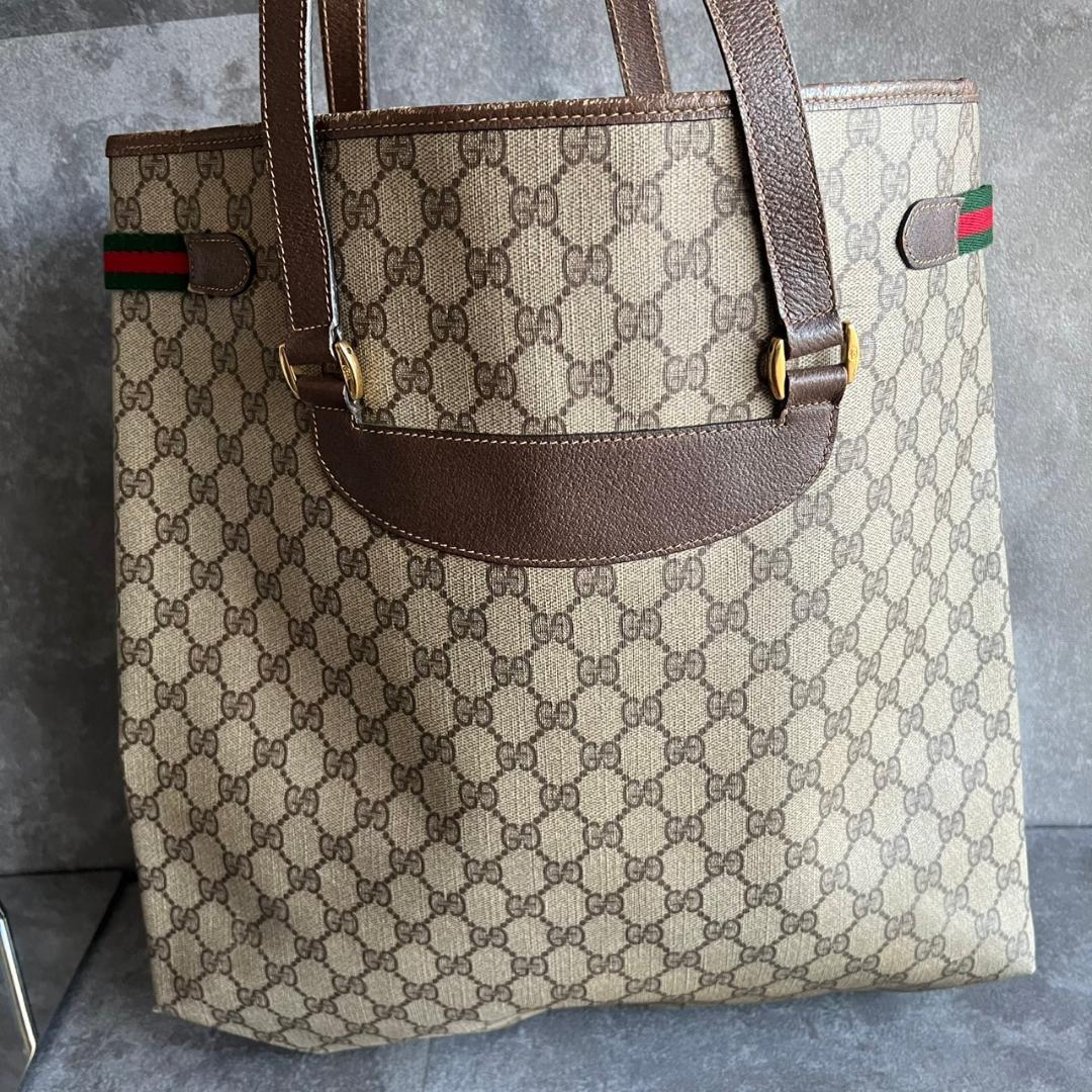 ⭐️GUCCI⭐️グッチ オールドグッチ トートバッグ GGプラス