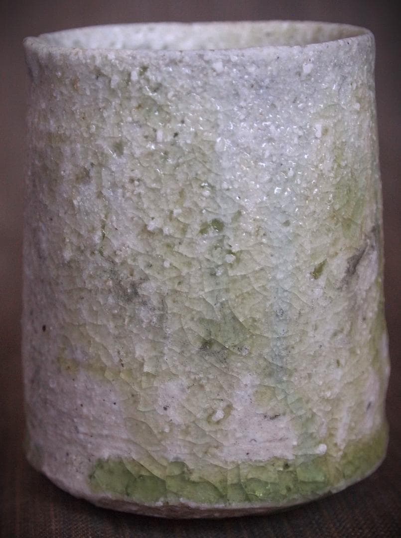 人気作家★辻村唯【師＆父：辻村史郎】★自然釉（窯変）湯のみAA