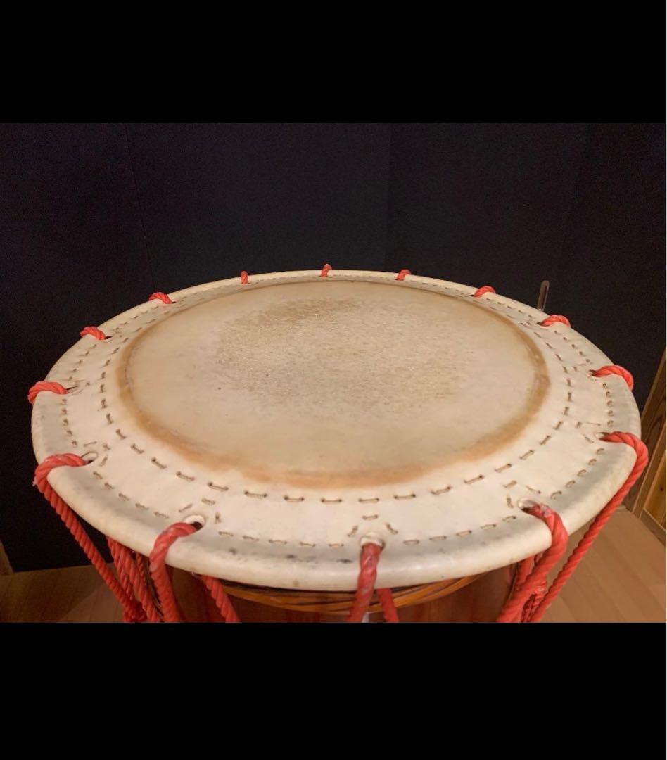 和太鼓 特大 2.5尺(75cm) 大太鼓 太鼓　桶胴 特注　台付き 状態良好