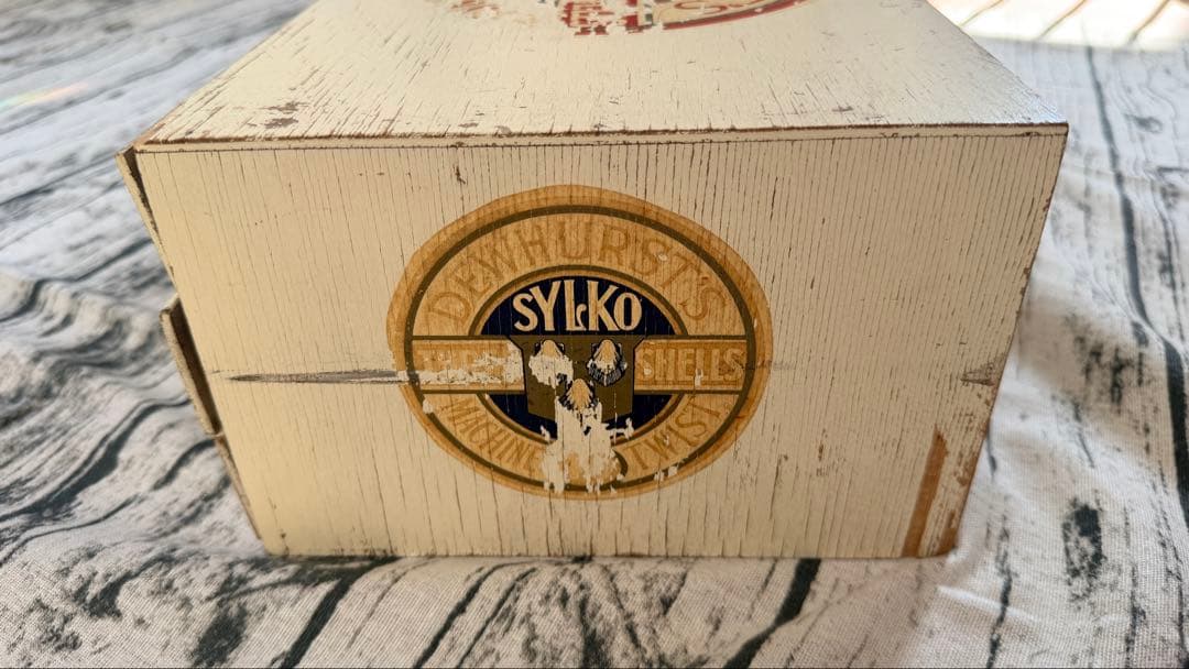 海外アンティーク DEWHURST’S SYLKO 木製3段引き出し仕切り収納