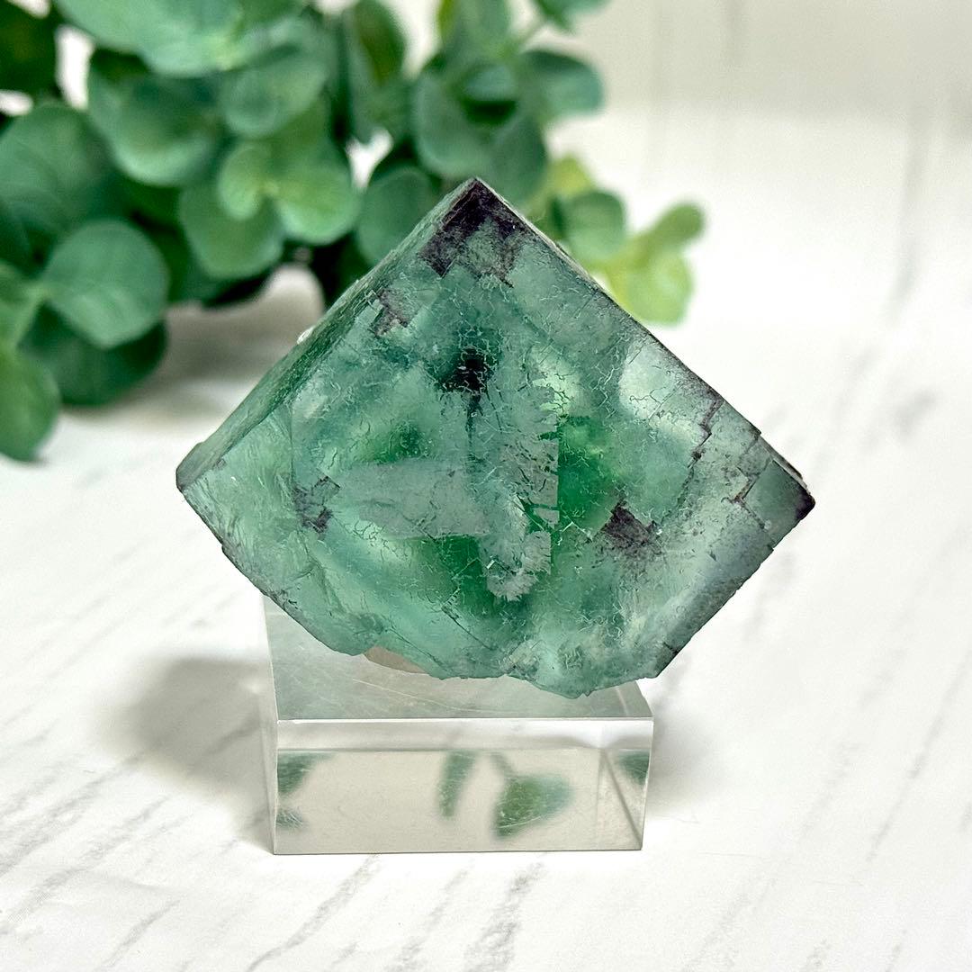 【D288】大きな結晶とゾーニング・.。*・ グリーンフローライト ナミビア