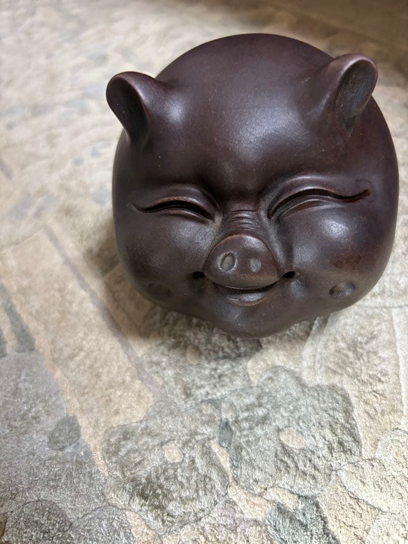 ブタ豚　置物　鈴