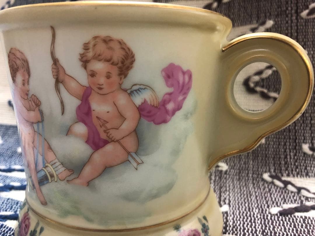 ●アンティークなシェービングマグカップ　エンジェル！