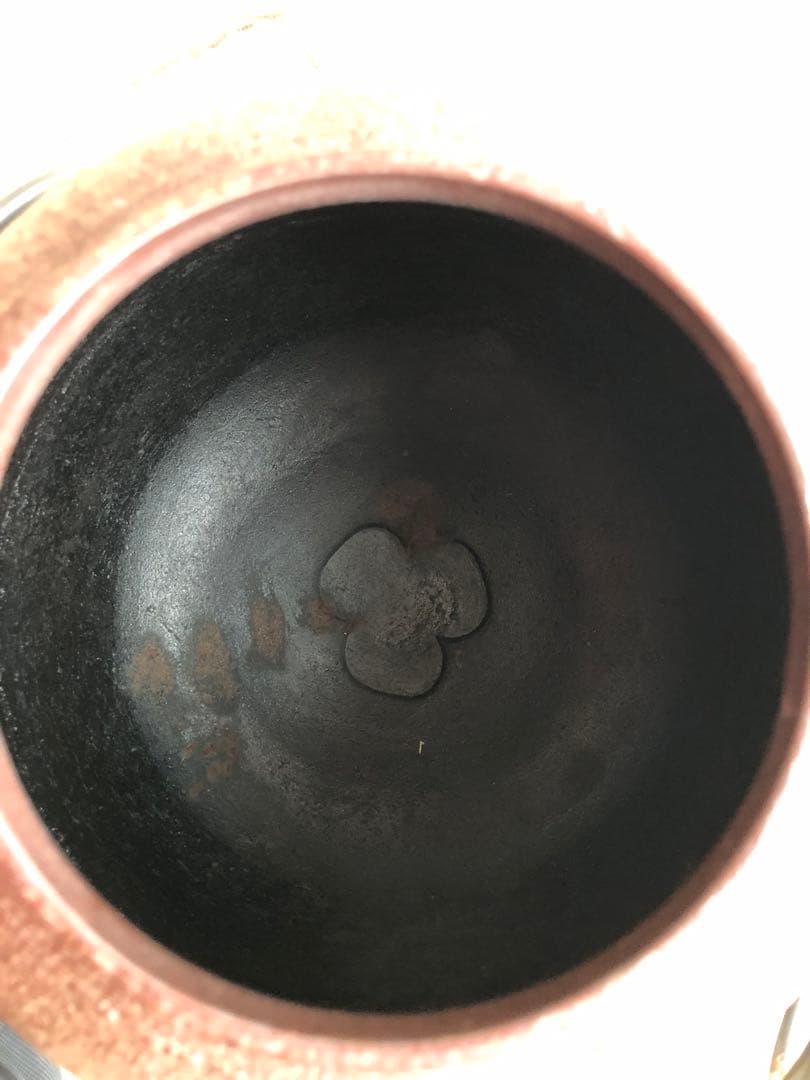 唐金朝鮮風炉　真型釜添　釜師高橋敬典　風炉師浄雲