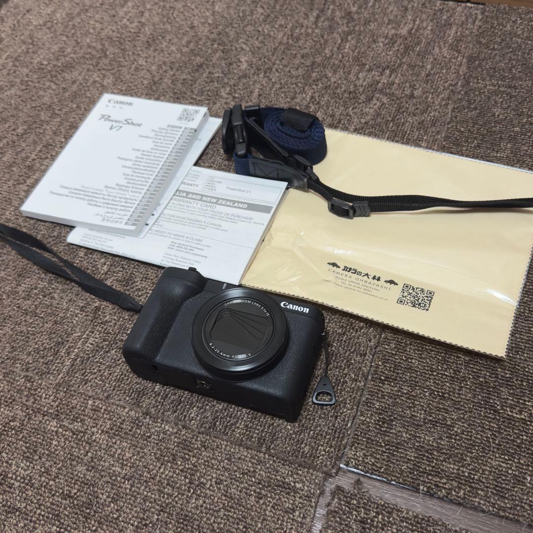 【極美品】Canon PowerShot V1 ブラック Vlogカメラ