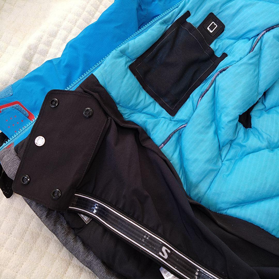 SALOMON GORE-TEX 青 スキーウェア レディースМサイズ