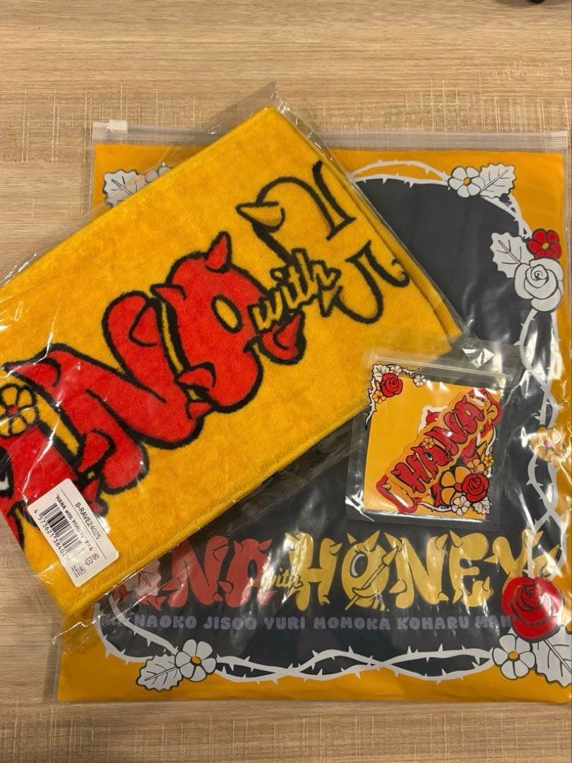 HANA with HONEYs ゲームシャツLサイズ タオル　ステッカーセット