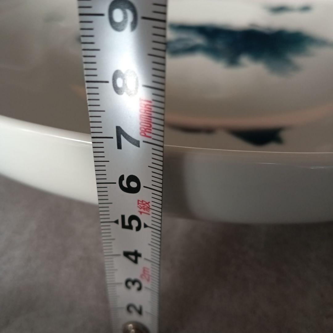 伊万里 鍋島焼 畑萬陶苑 楼閣山水図 大皿 31cm 小皿 セット 山水 風景