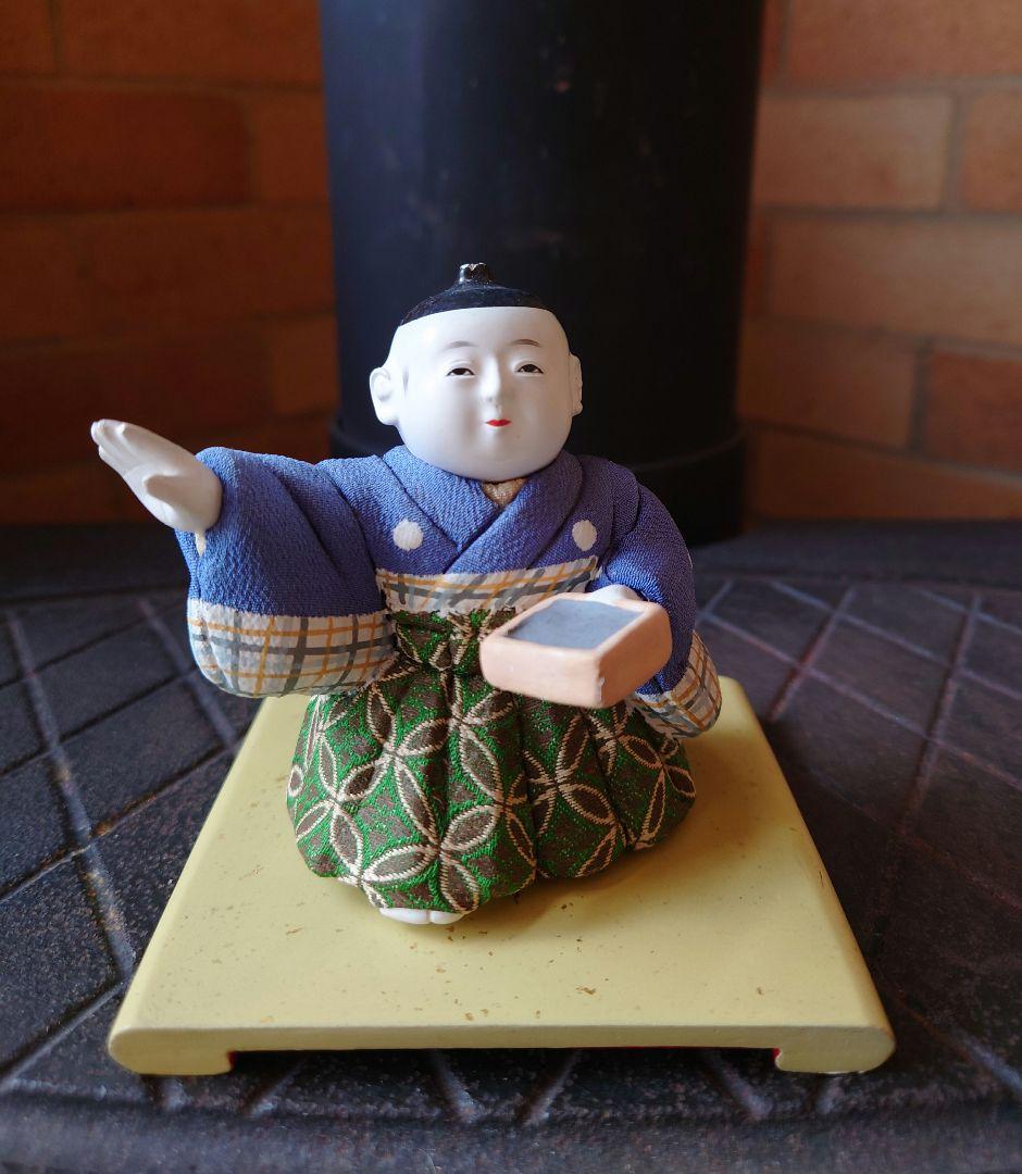 木目込人形　節分　寿凰作　共箱入　銘朱印　昭和初期　市松人形　御所人形　日本人形