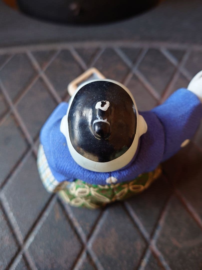 木目込人形　節分　寿凰作　共箱入　銘朱印　昭和初期　市松人形　御所人形　日本人形