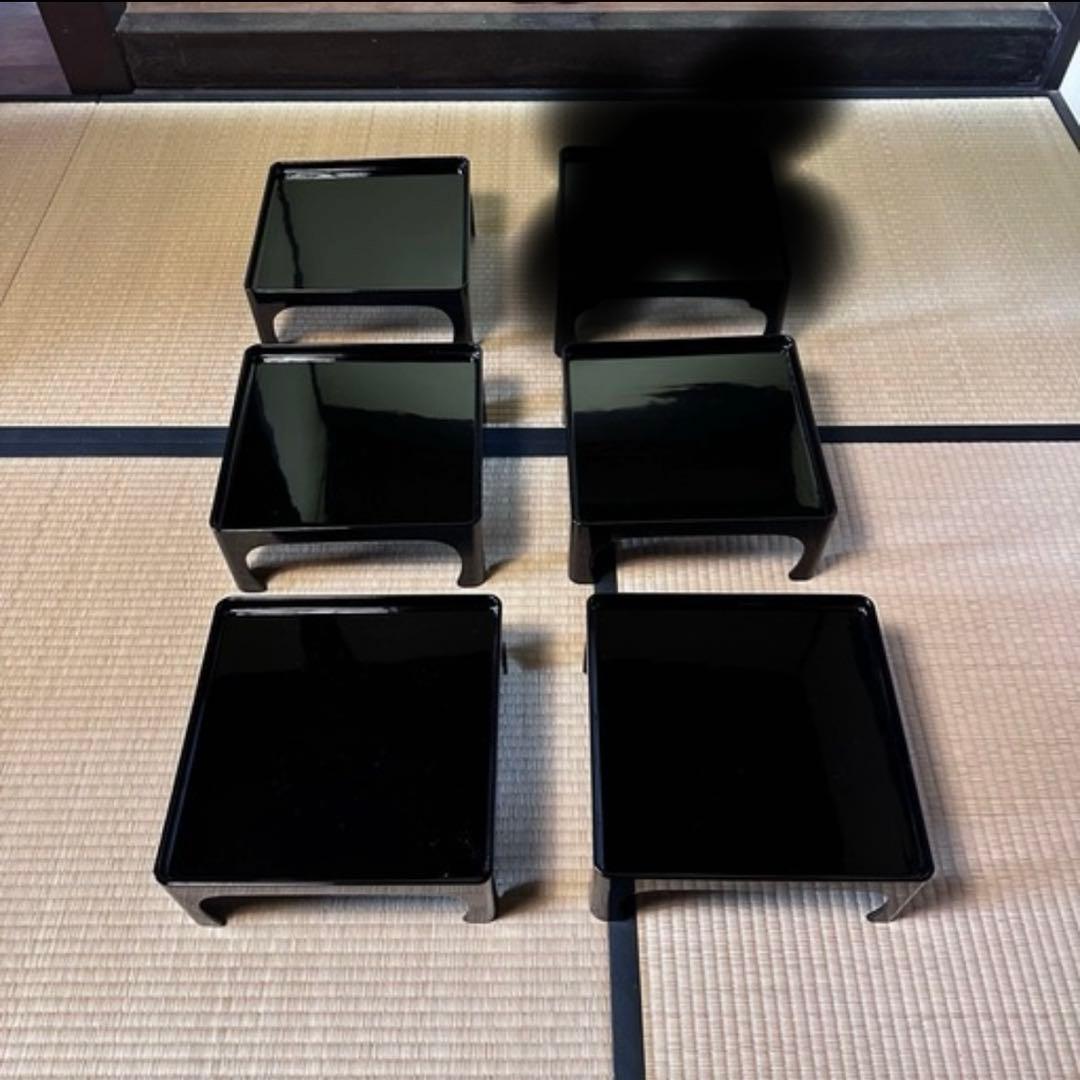 本漆塗り　お膳 5個セット　一人膳