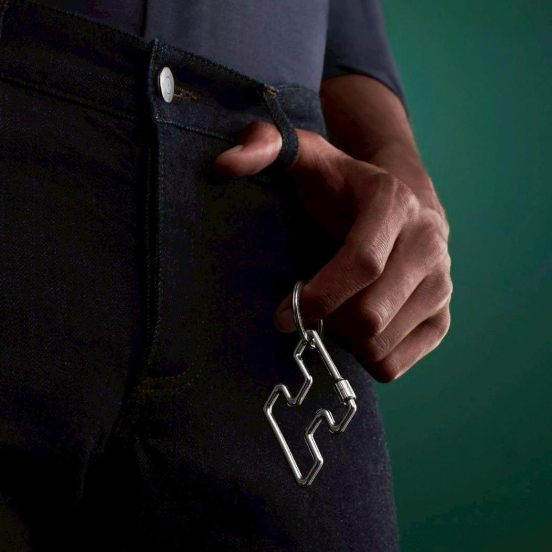 新品未使用　HERMES エルメス　Hトゥ・スピード　シルバー　キーリング