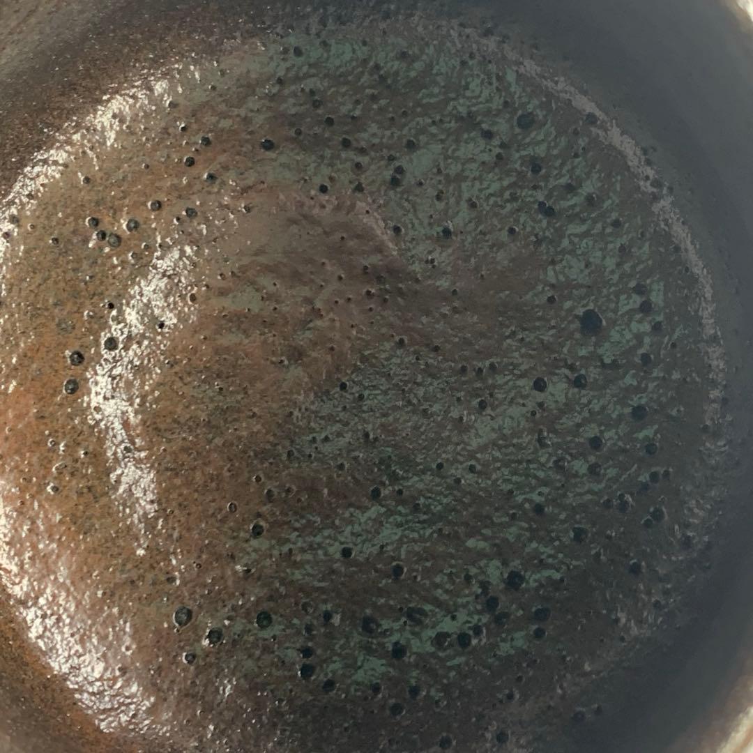 【茶碗　黒茶碗　本覚坊】三代　佐々木昭楽　共箱