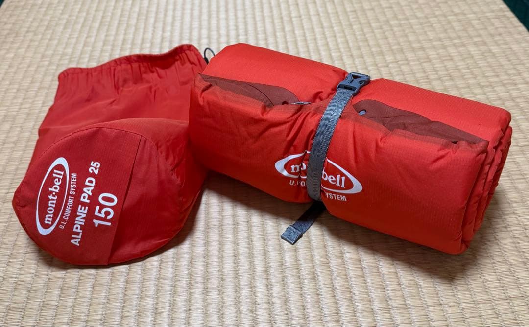 mont-bell ALPINE PAD 25 150 赤エアピロー付き