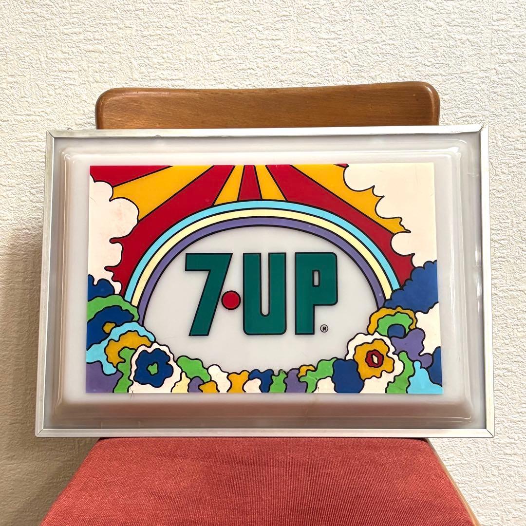 【セブンアップ 7up 】ソーダマシーン ヴィンテージ看板　ピーターマックス