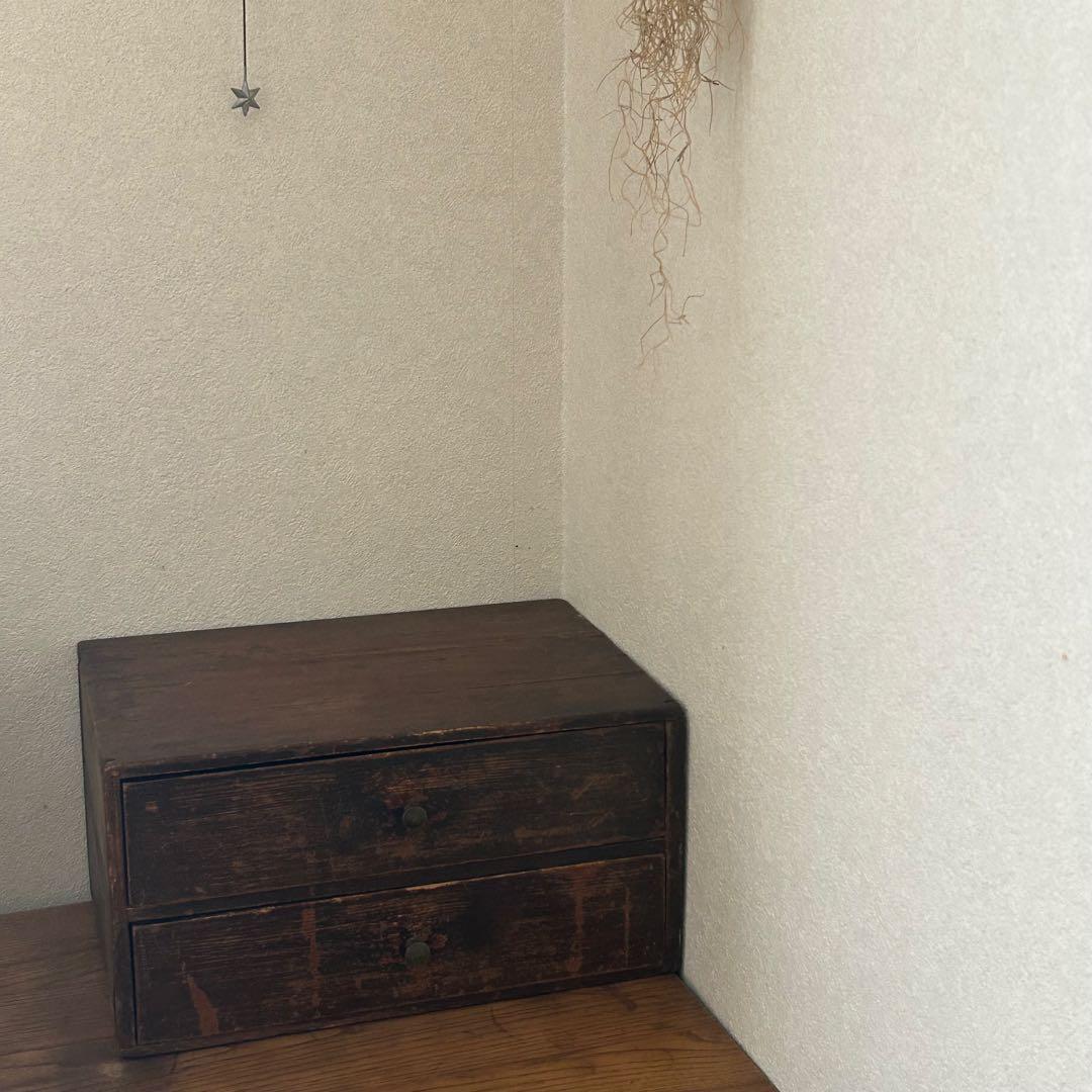 フランス　アンティーク　木製引き出し収納