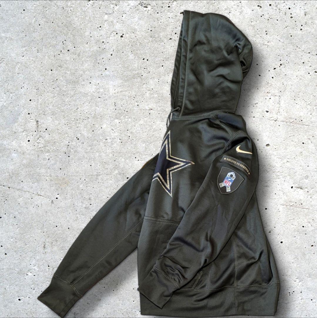 NIKEナイキNFLダラスカウボーイズUSA米軍コラボワッペンミリタリーカーキ