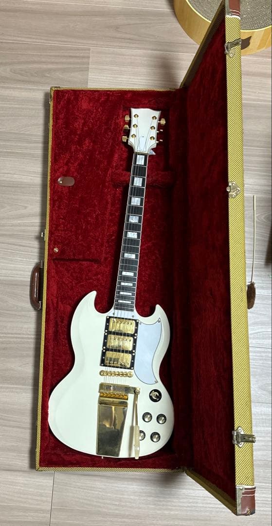 (中古)SG custom type 3PU マグナムロック アイボリーホワイト