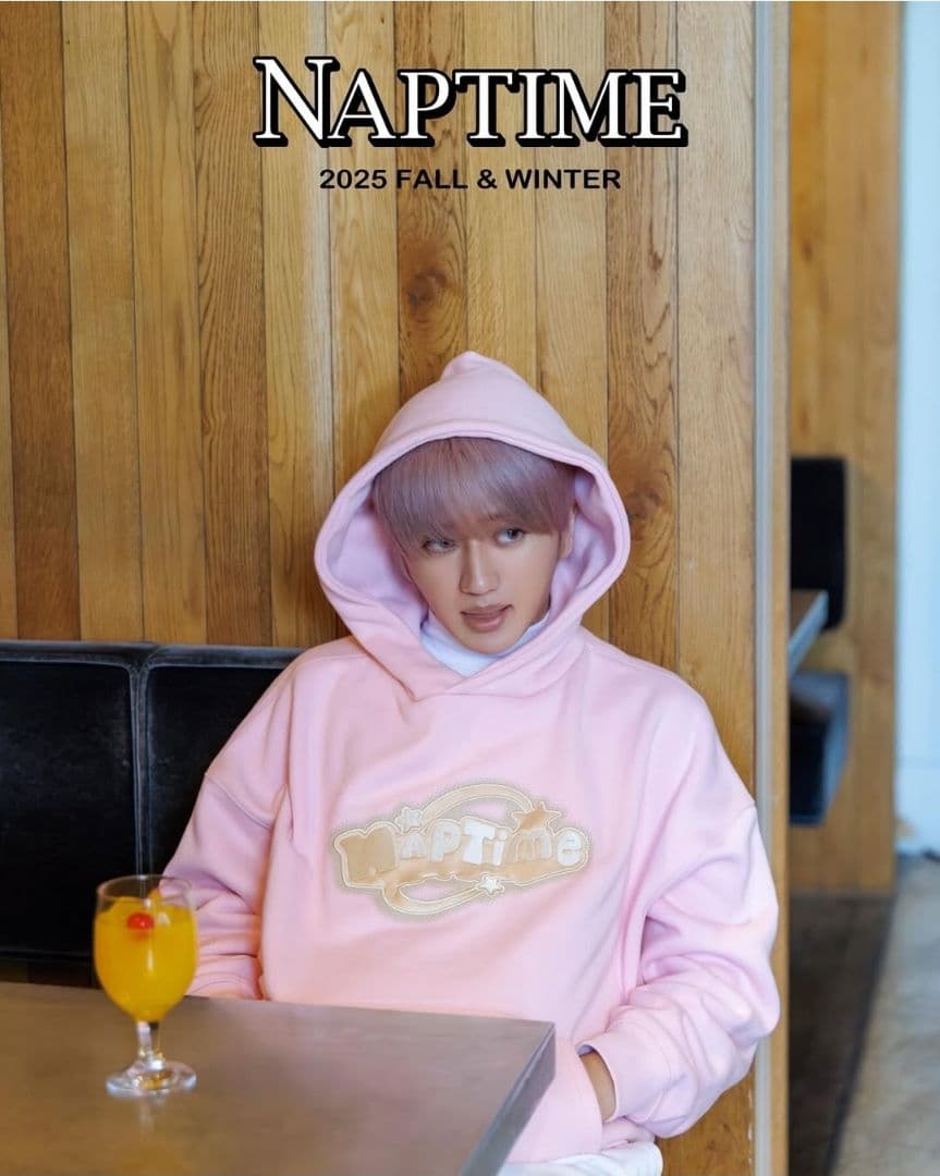 NAPTIME 2025 FALL & WINTER フーディー ピンク