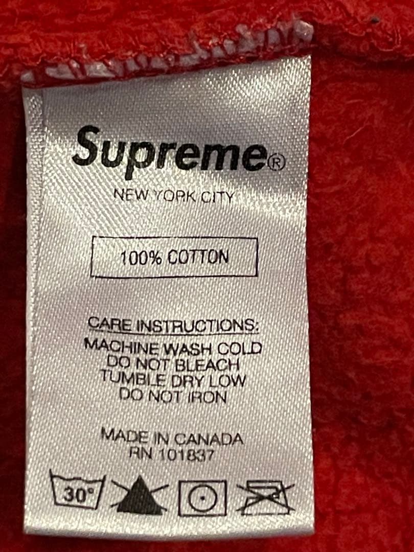 on-black #23 シュプリーム☆センター刺繍　バイカラー L