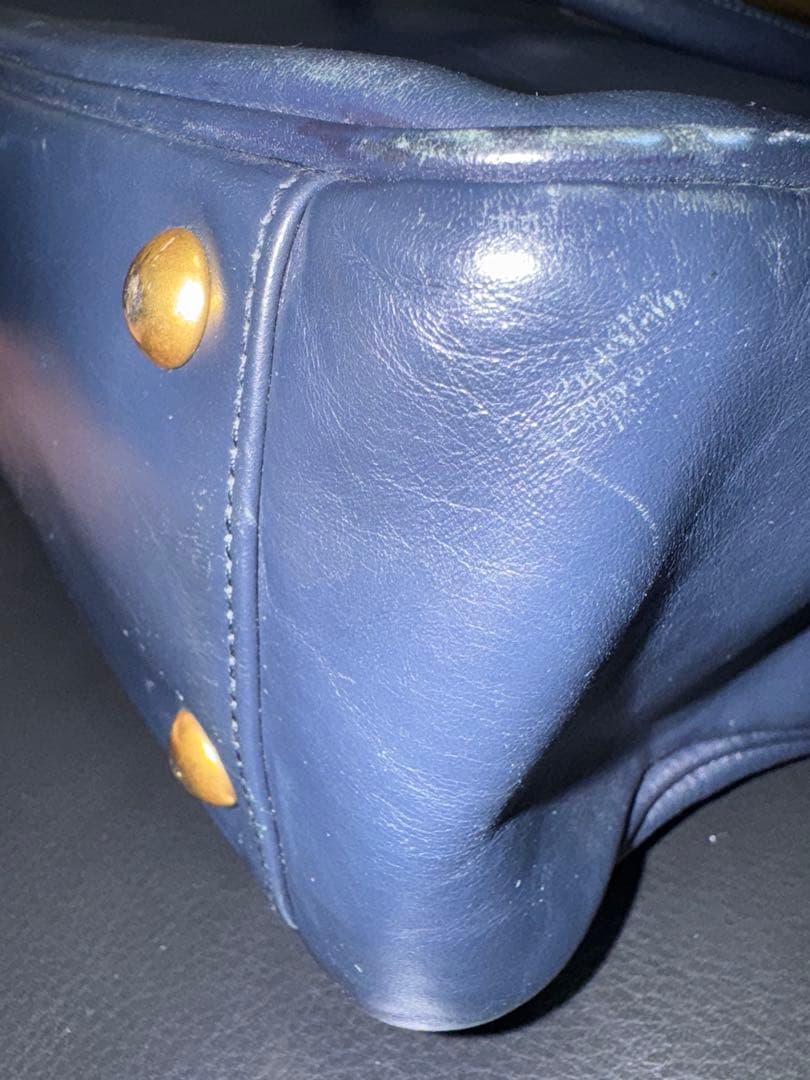 SAINT LAURENT ネイビー ビジネスバッグ