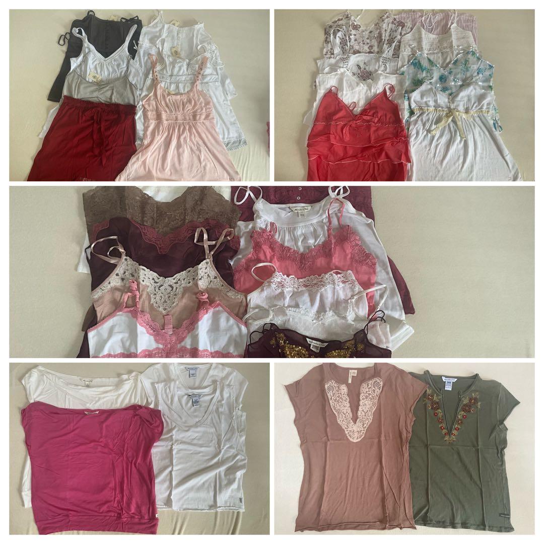 まとめ売り！アバクロ　キャミソールタグ付き有り　キャミ28枚と重ね着6枚