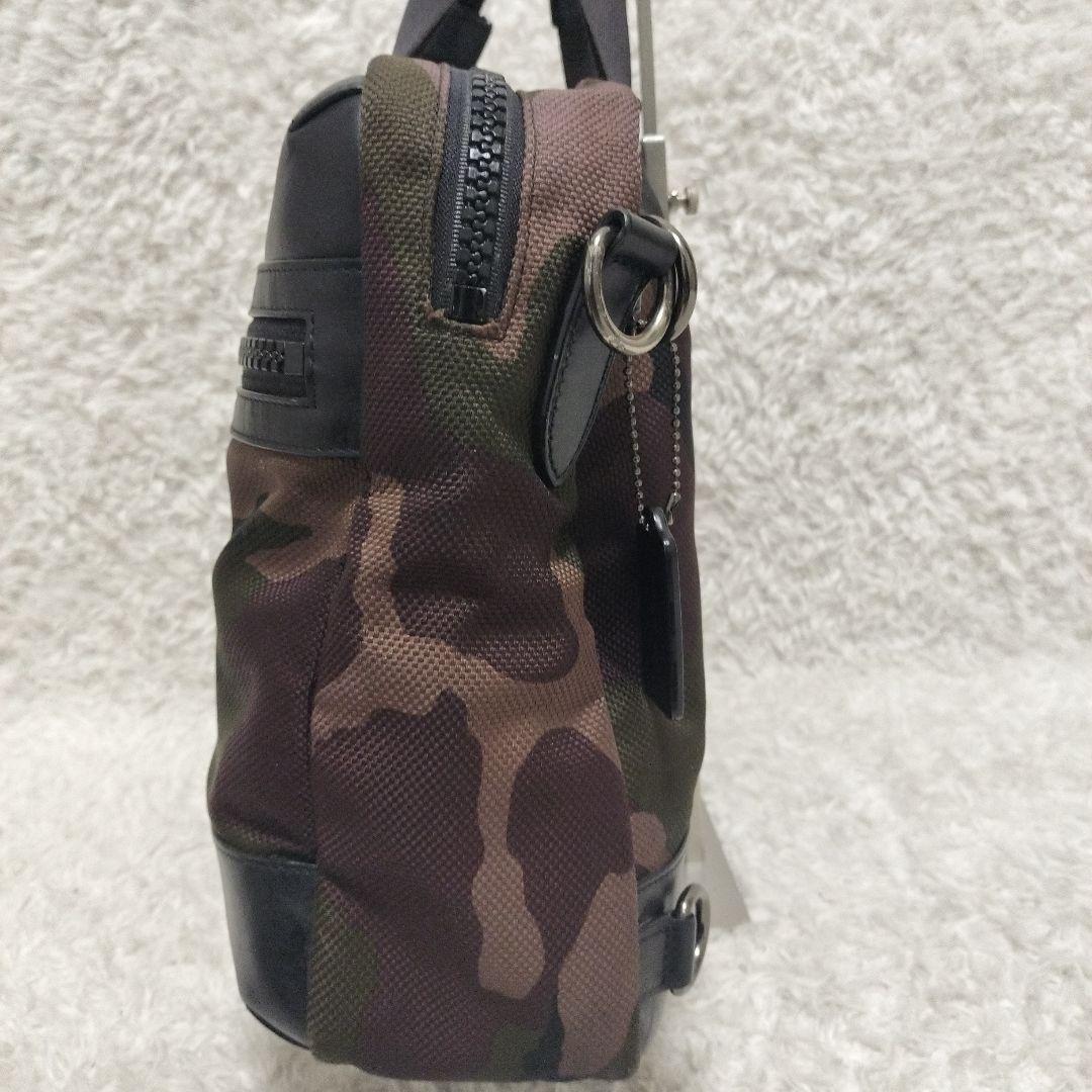 COACH ビジネスバッグ 3way 迷彩 キャンバス レザー 美品