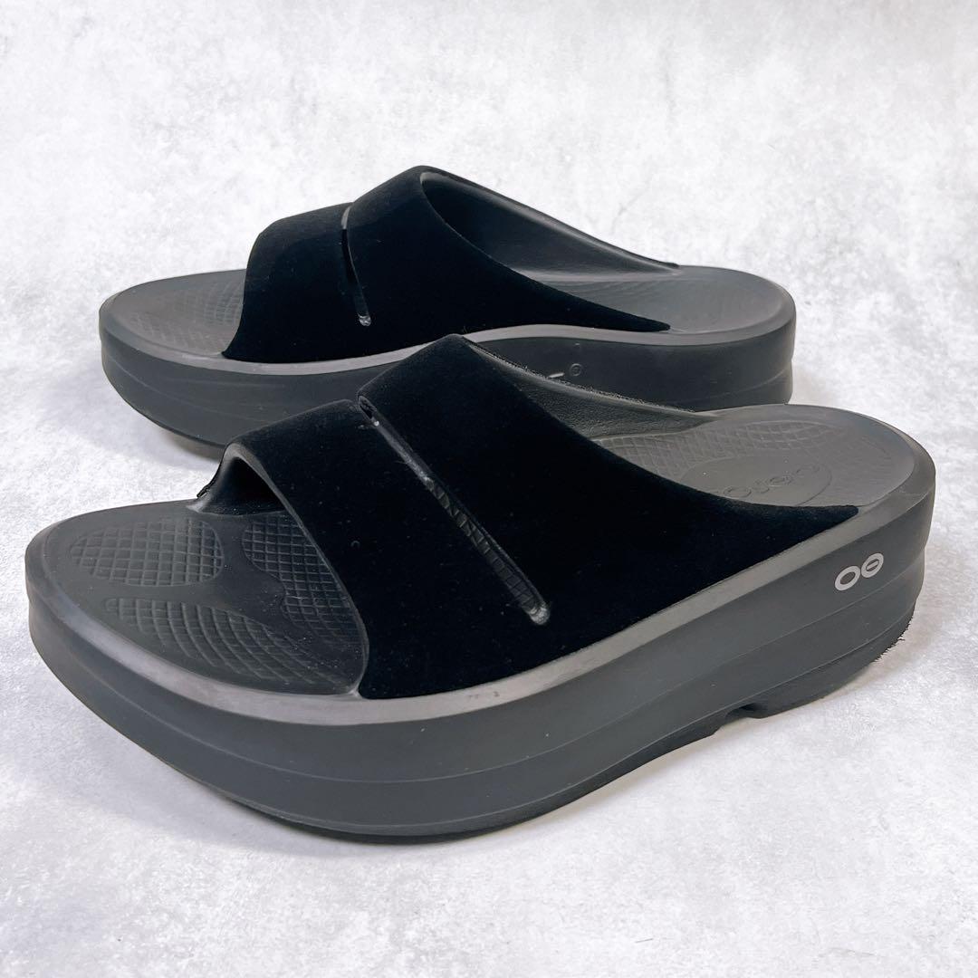 美品　ウーフォス OOmega OOahh Limited 37 厚底　ベロア