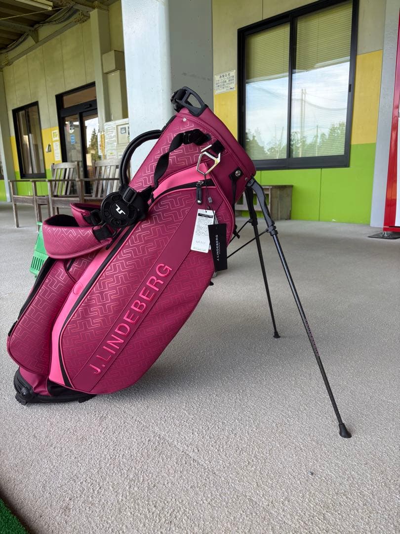 J.LINDEBERG キャディバッグ スタンド付き9型 送料無料　値下げ交渉可