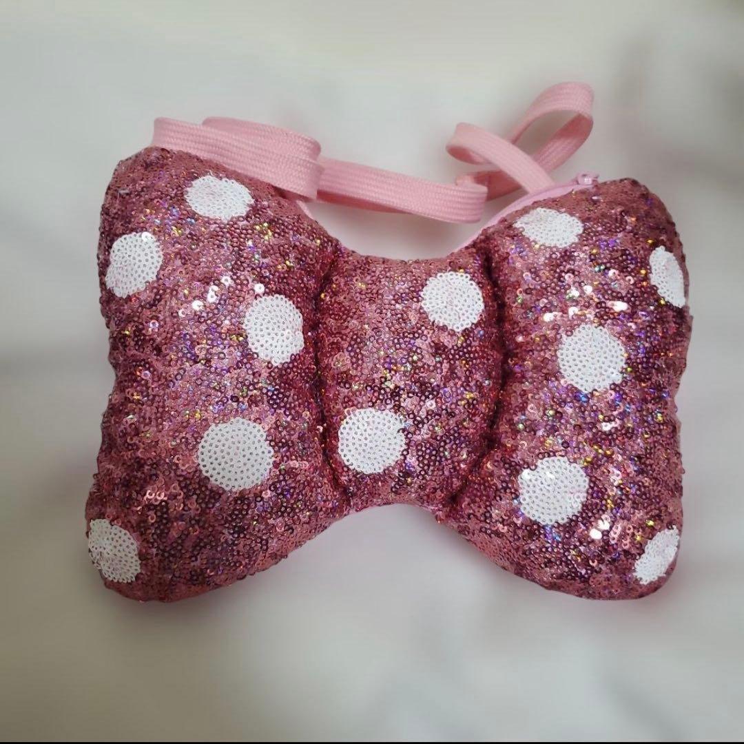 パルパルーザ ミニーのファンダーランド スパンコール ショルダーバッグ リボン