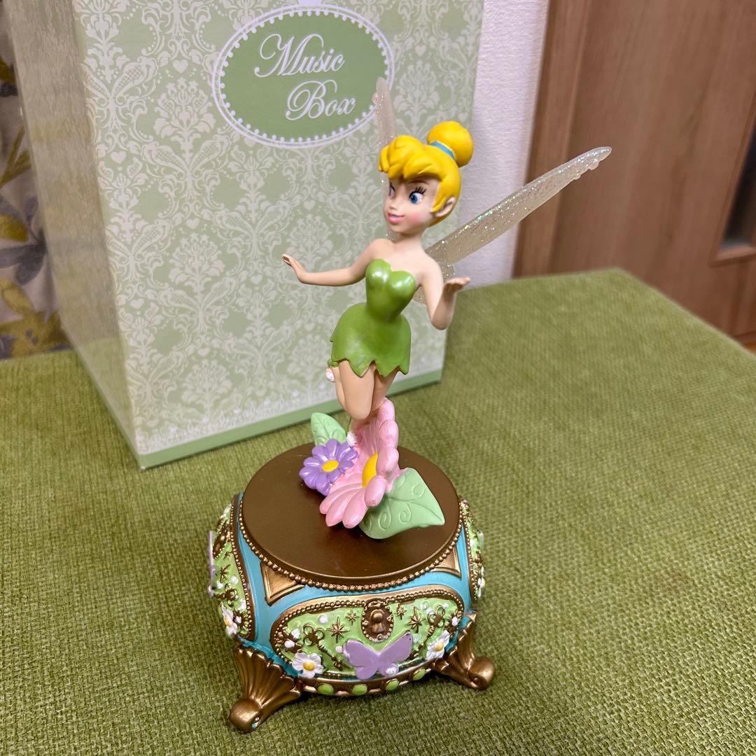 ティンカーベル オルゴール 花と蝶　ディズニーストア