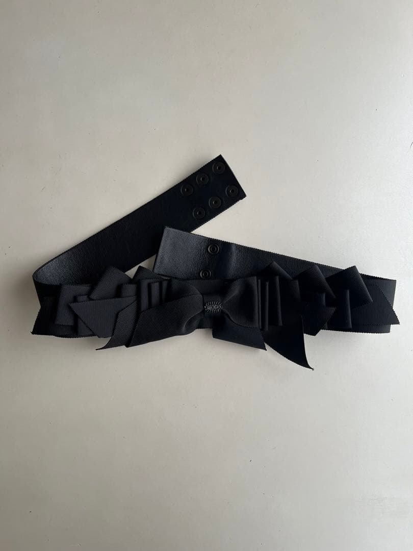 小物 SS2008 CHANEL BLACK RIBBON BELT