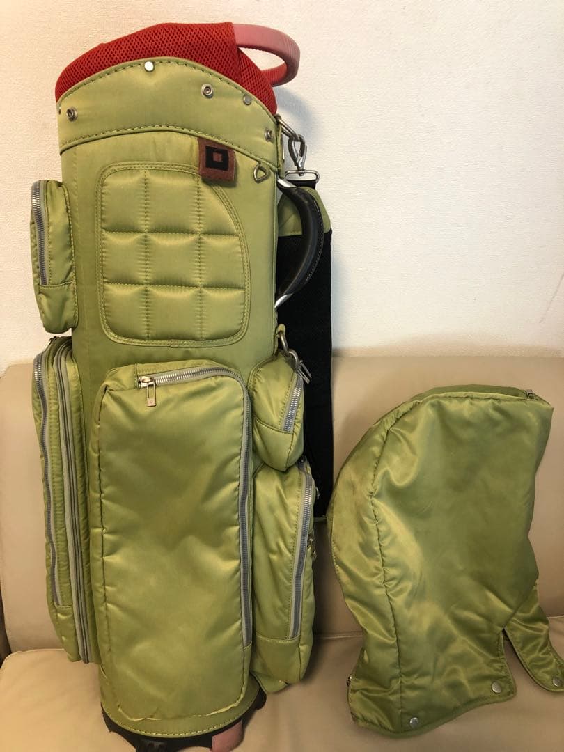 【送料込み】廃盤希少品　ONOFF オノフ キャディバッグ　ナイロン グリーン