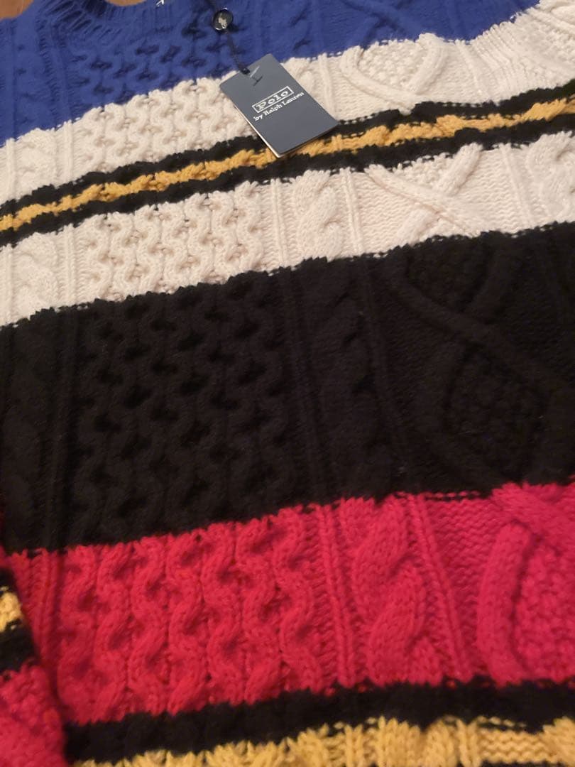 タイソンAW22 未使用 ポロ バイ ラルフローレン アルパカ混 XL