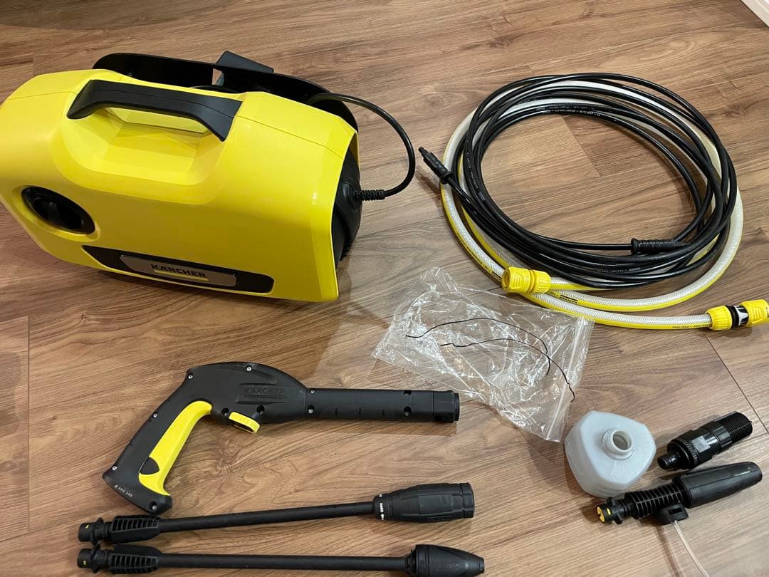 ケルヒャー 高圧洗浄機 K2サイレント 自吸・水道兼用ホースセット3m付き！