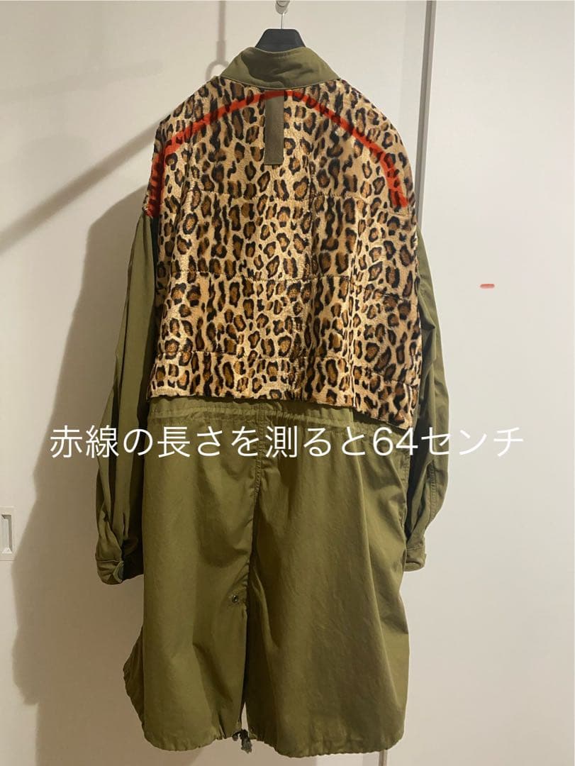 【コグマ】JUNYA WATANABE2022AW ヒョウ柄モッズコート
